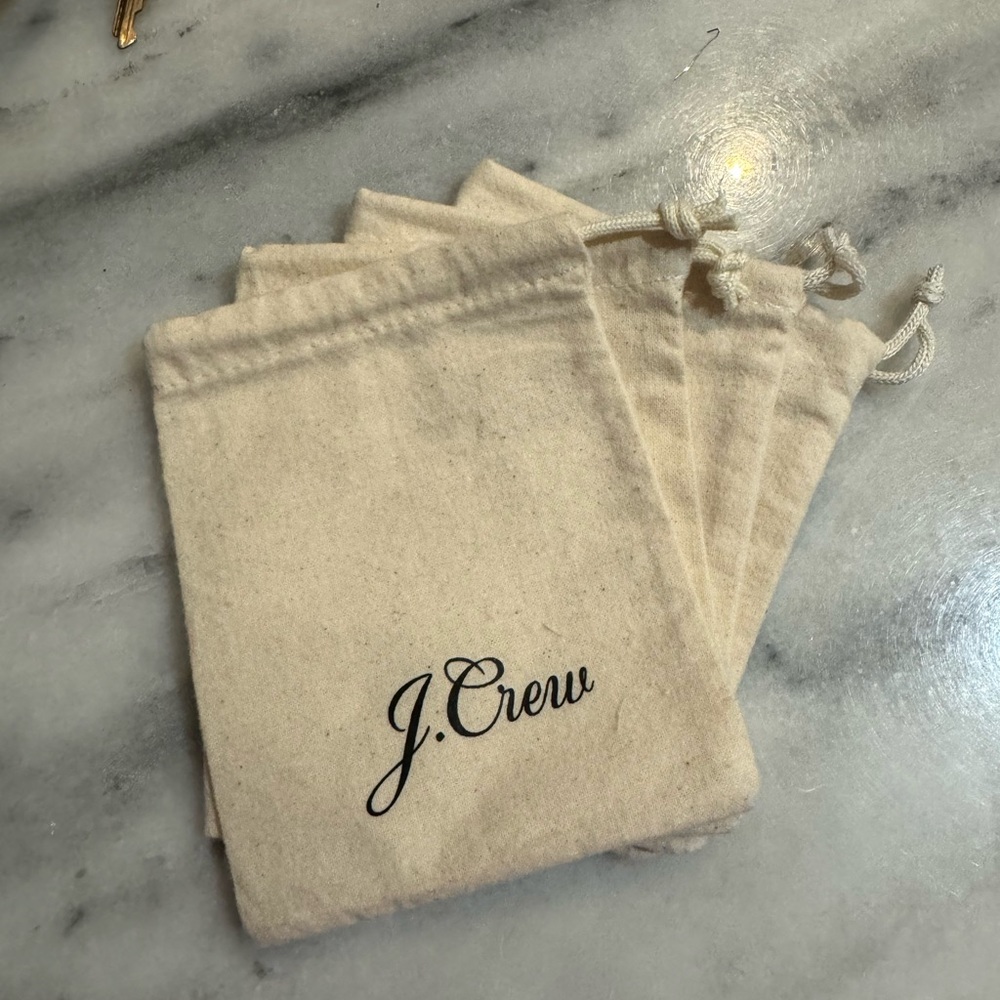 J. Crew jewelry Dust Bags